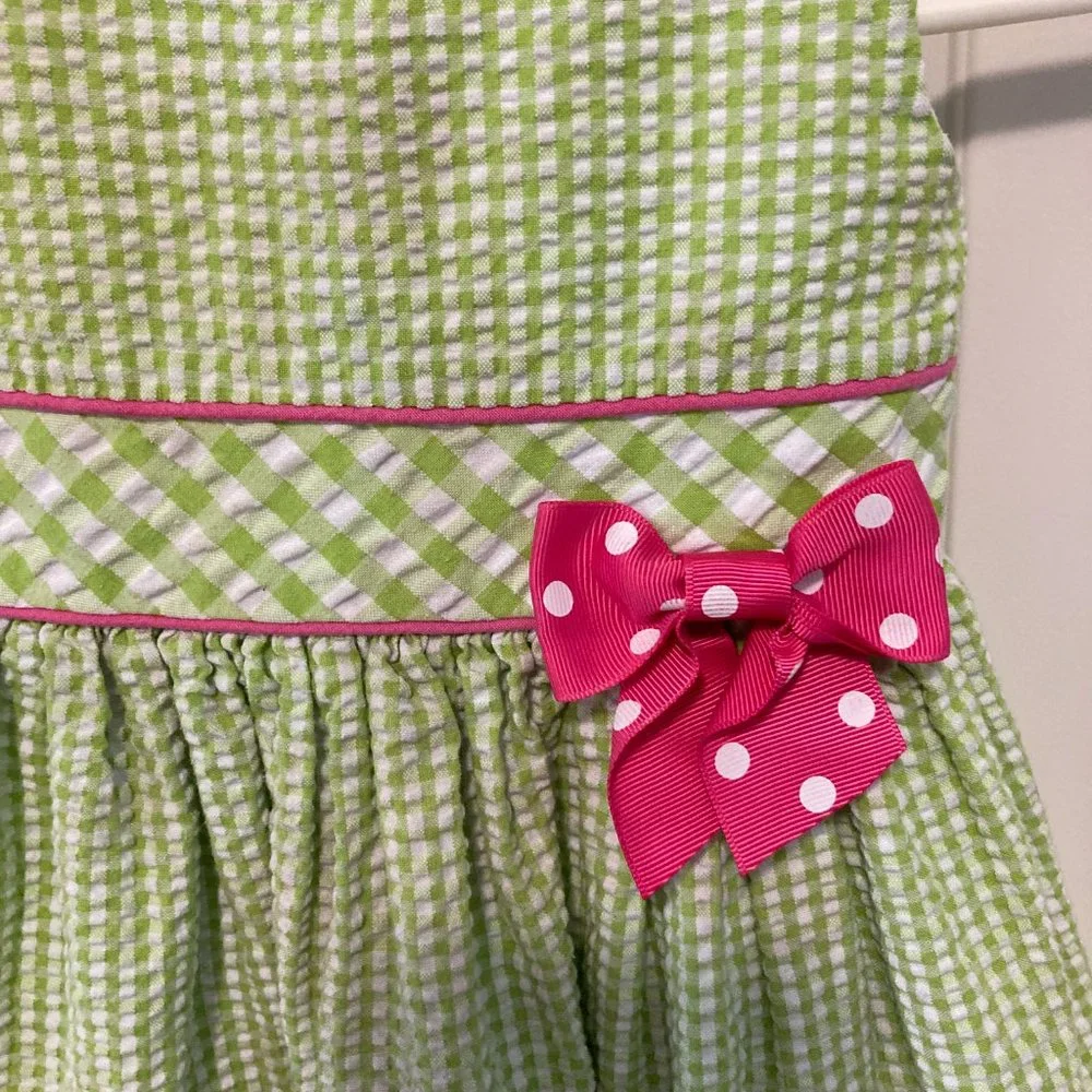 Girls Dresses Size 2T Lot of 2 EUC Green Pink Red White